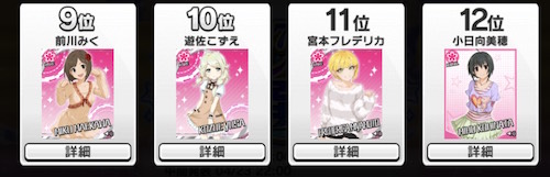 キュートタイプランキング