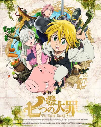 七つの大罪 アニメ第1期無料配信が実施!7人の大罪人と王国の聖騎士の戦いを描く