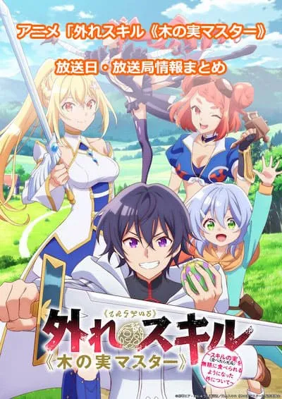 アニメ「外れスキル《木の実マスター》」の放送日・放送局情報