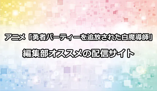 オススメのアニメ「勇者パーティーを追放された白魔導師」の配信サイト