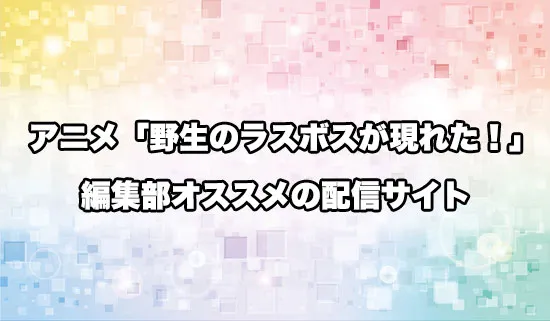 オススメのアニメ「野生のラスボスが現れた！」の配信サイト