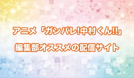オススメのアニメ「ガンバレ!中村くん!!」の配信サイト