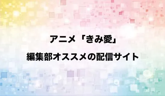 オススメのアニメ「きみ愛」の配信サイト