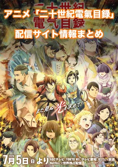 アニメ「二十世紀電氣目録-ユーレカ・エヴリカ-」の配信サイト情報