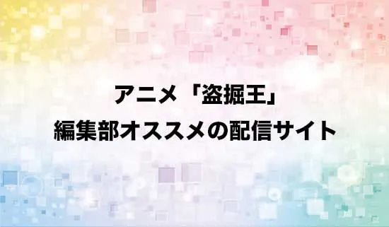 オススメのアニメ「盗掘王」の配信サイト